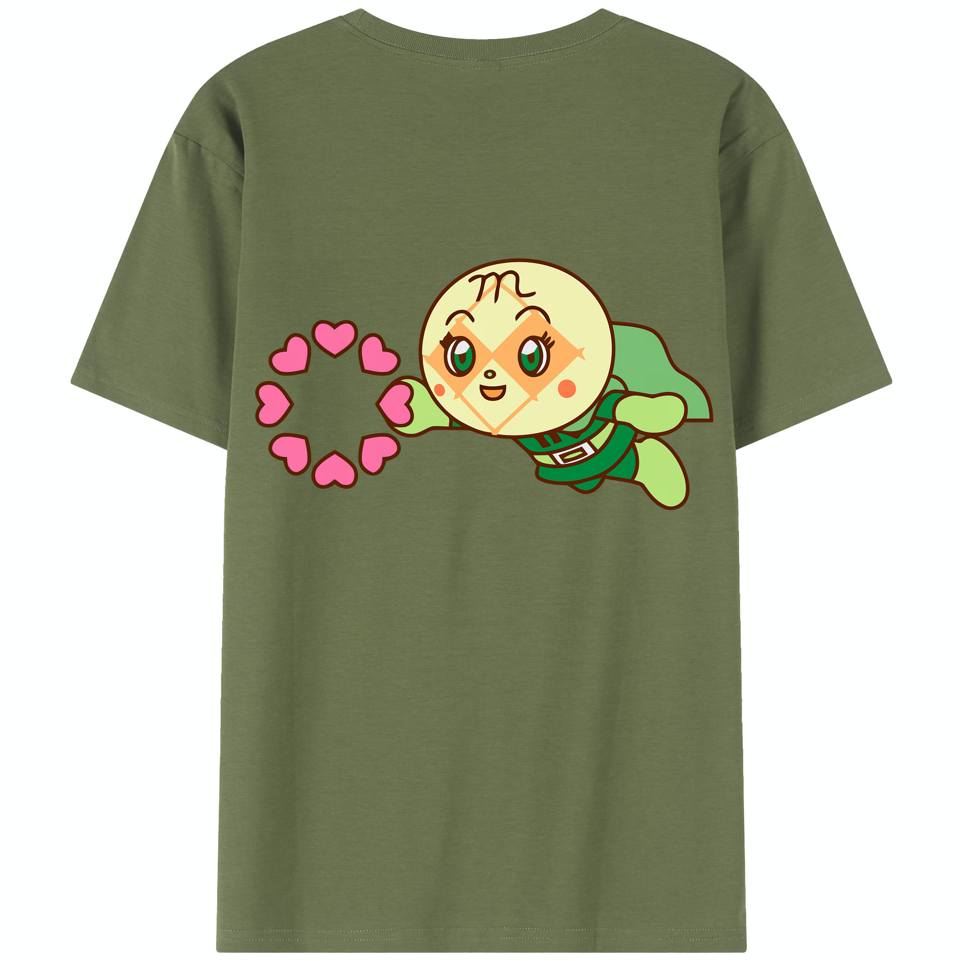 （画像用） アンパンマン Anpanman 綿100％半袖Tシャツ（背面プリント）